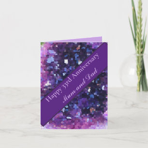 Tarjeta 33.ª edición de aniversario Boda