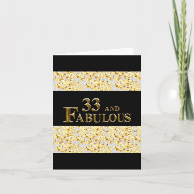 Tarjeta 33 cumpleaños (Anverso)