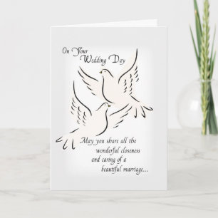 Tarjeta 3427 palomas Bodas, religiosas