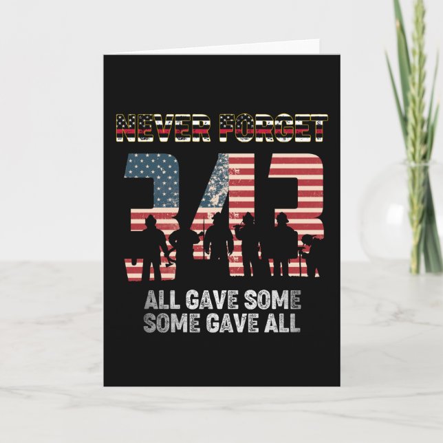 Tarjeta 343 Bomberos Nunca Olvidan Que Todos Dieron El 21º (Anverso)