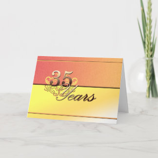 Tarjeta 35 años (aniversario de boda)