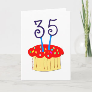 Tarjeta 35 cumpleaños
