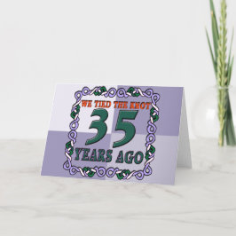 Tarjeta 35to Regalos del aniversario de boda