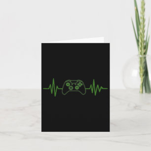 Tarjeta 365 Gamer Heartbeat Tee Para Jugadores De Videojue