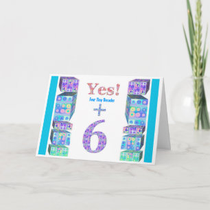 Tarjeta 36 46 56 66 76 86 96 Años Joven! Feliz cumpleaños