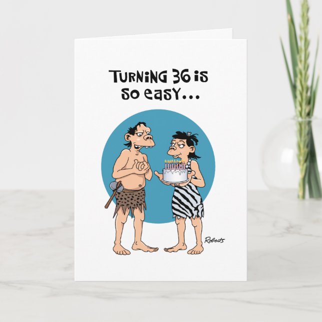 Tarjeta 36.o cumpleaños divertido (Anverso)