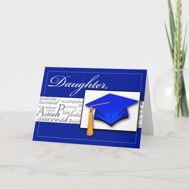 Tarjeta 3727 Palabras De Graduación De Hijos (Anverso)