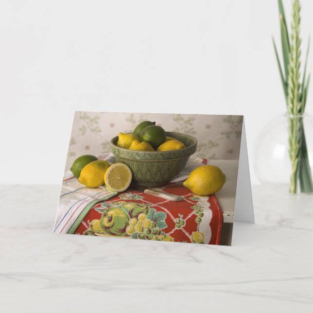 Tarjeta 3728 Bowl de Lemons & Limes para el Día de (Anverso)