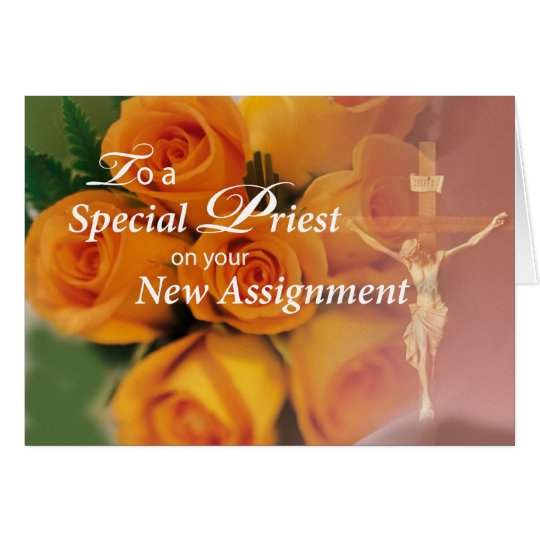Tarjeta 3764 bendiciones al sacerdote en la nueva