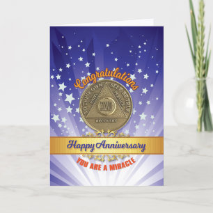 Tarjeta 37 Año Moneda de Recuperación Aniversario Eres un