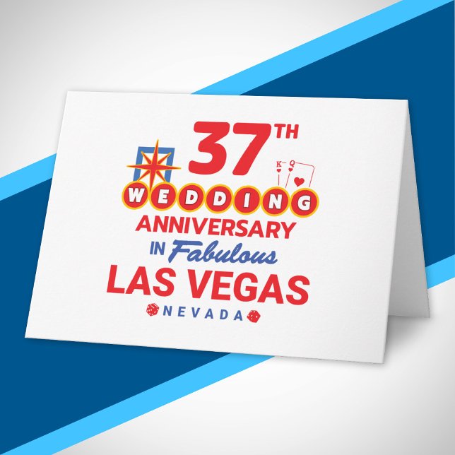 Tarjeta 37th Wedding Anniversary Couples Las Vegas Trip (Subido por el creador)