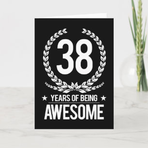 Tarjeta 38.o Cumpleaños (38 años de ser impresionantes)