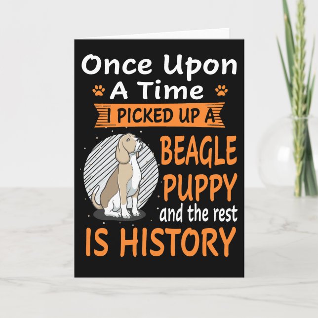 Tarjeta 39 Érase Una Vez Cachorro Beagle (Anverso)