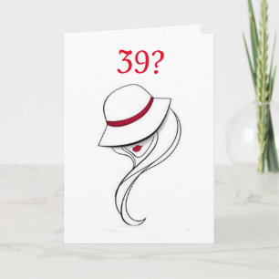 Tarjeta **39th BIRTHDAY IS NOT SO BAD**