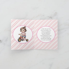 Tarjeta 3.ª. Cumpleaños de los chicas en un Fiesta de tric