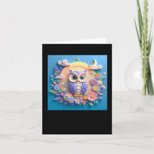 Tarjeta 3.ª Lechuza #2 Pegatina