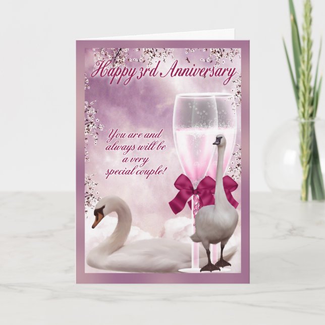 Tarjeta 3.ᵉʳ Aniversario del Algodón (Anverso)