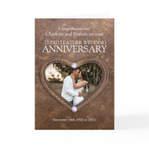 3.ᵉʳ boda de cristales de cuero foto