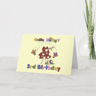 Tarjeta 3.ᵉʳ Bug Birthday Tshirts y regalos