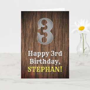 Tarjeta 3.ᵉʳ cumpleaños: País de aspecto inspirado por Occ