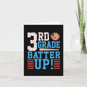 Tarjeta 3.ᵉʳ Grado De Vuelta A La Escuela 3.º Grado Batter