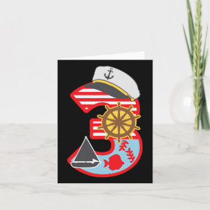 Tarjeta 3.ᵉʳ Nauta De Marinero De 3 Años