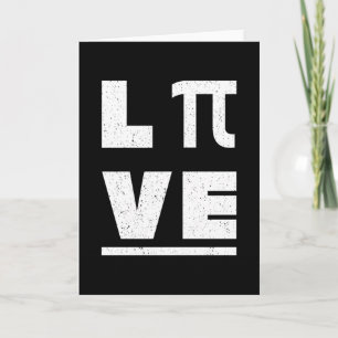 Tarjeta 3.14 Amor Y Vivo Vintage Dolorido Feliz Día De Pi