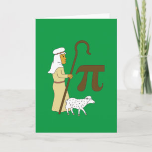 Tarjeta 3.14 Chiste de matemáticas divertidas de Pastor Pi