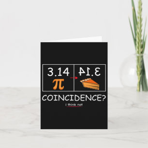 Tarjeta 3.14 Coincidencia De Pie Creo Que No Es Graciosa L