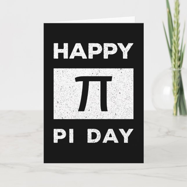 Tarjeta 3.14 Feliz Día De La Pi (Anverso)