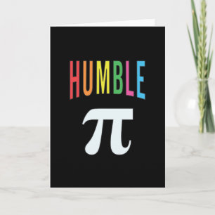 Tarjeta 3.14 Humble Chiste de matemáticas divertidas de Pi