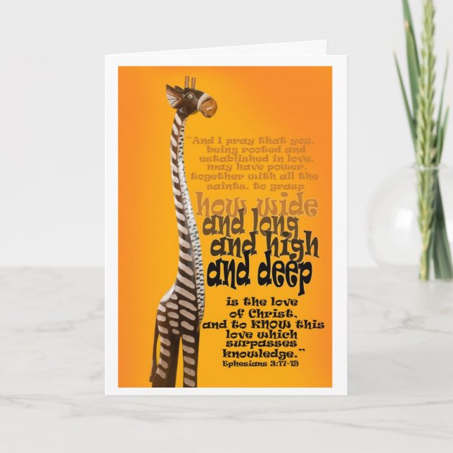 Tarjeta 3:17 de Ephesians - 19 (Anverso)