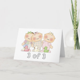 Tarjeta 3 3 del trío Cuties
