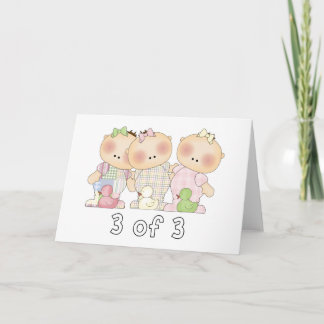 Tarjeta 3 3 del trío Cuties