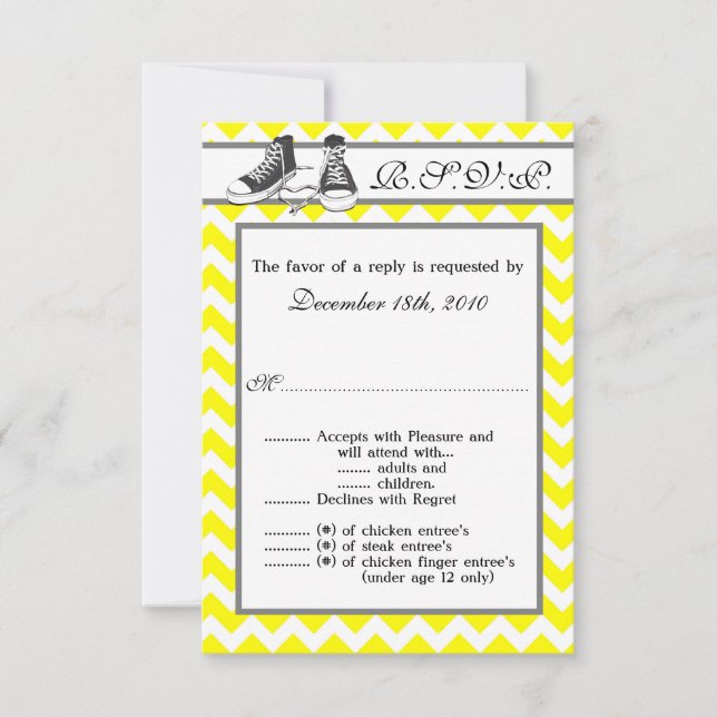 Tarjeta 3.5x5 R.S.V.P Diferentes Tejedoras Chevron (Anverso)