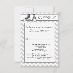 Tarjeta 3.5x5 R.S.V.P Diferentes Tejedoras Chevron