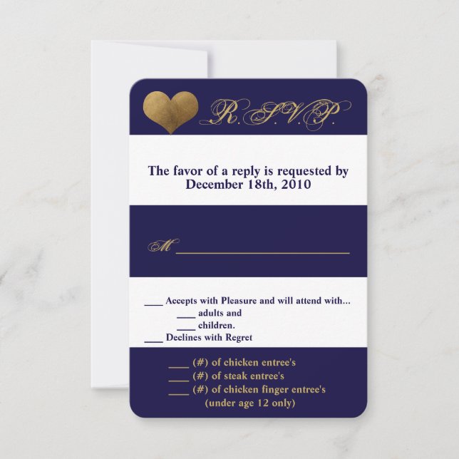 Tarjeta 3.5x5 R.S.V.P. Serie moderna Navy Cont. bl (Anverso)