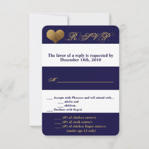 Tarjeta 3.5x5 R.S.V.P. Serie moderna Navy Cont. bl