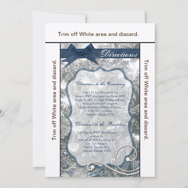 Tarjeta 3.5x6 de orientación hielo picado de nieve (Anverso)