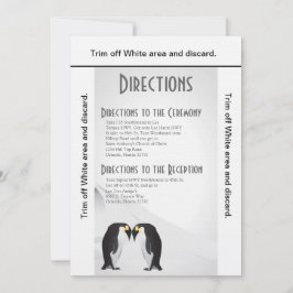 Tarjeta 3.5x6 Penguins Mate for Life Grey