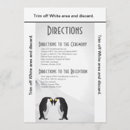 Tarjeta 3.5x6 Penguins Mate for Life Grey