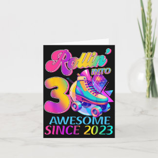 Tarjeta 3 Años Increíble Desde 2023 Tema Hockey Cumpleaños