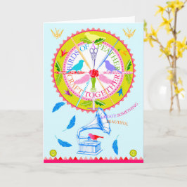 Tarjeta 3: Aves de una nave de pluma juntas