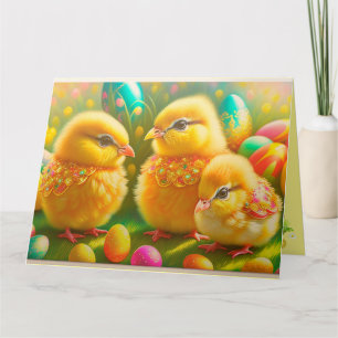 Tarjeta 3 Colección de pollo de Pascua