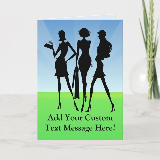 Tarjeta 3 compañeras de compras (Anverso)