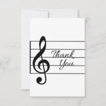 Tarjeta 3 de agradecimiento musical