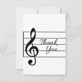 Tarjeta 3 de agradecimiento musical