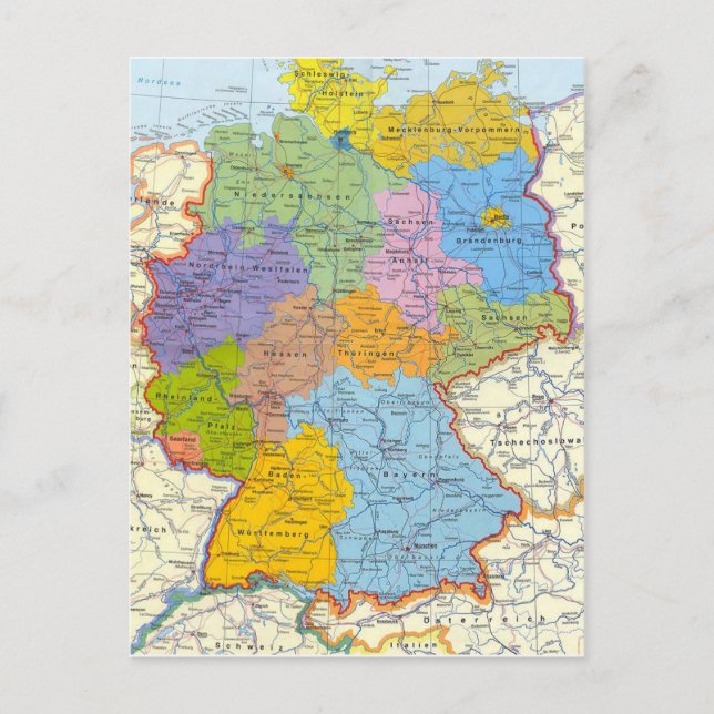 Tarjeta 3 del mapa de Alemania (Anverso)