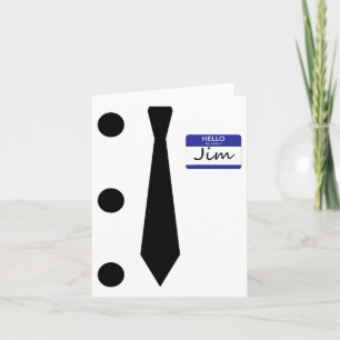 Tarjeta 3 Hole Punch Jim Costume Camiseta Fácil Halloween