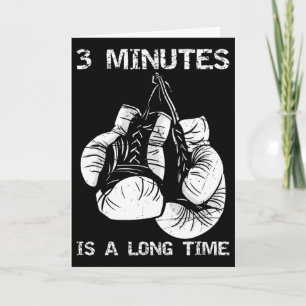 Tarjeta 3 minutos es mucho tiempo Boxeo divertido 